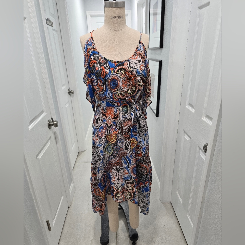 Boho Cold Shoulder Dress